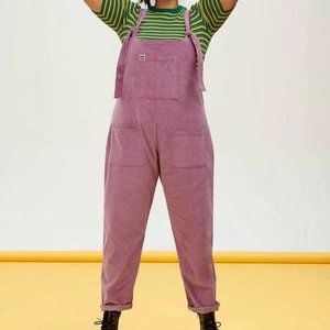 Lucy & Yak Corduroy Overalls/Dungarees in Purple Lavender